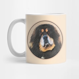 Tibetan Mastiff Painting - Cute Original Dog Art Mug